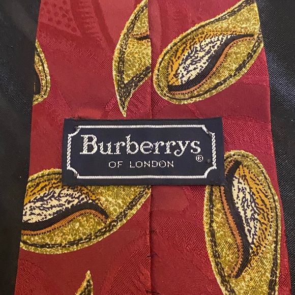 BURBERRY Tie (Red/Paisley, Silk) - Picture 3 of 4